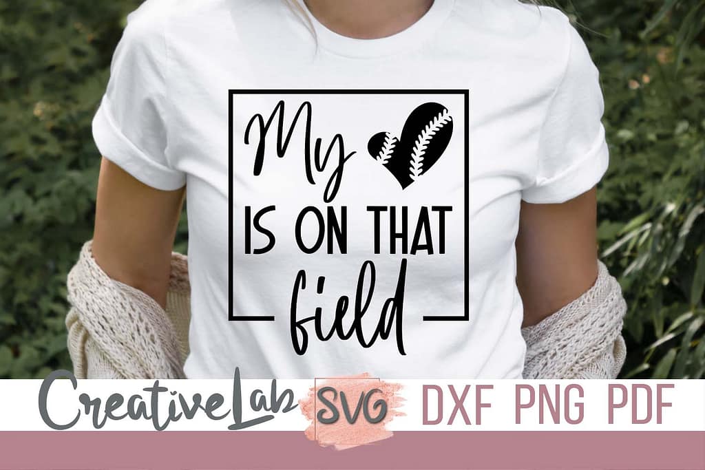 My Heart Is On That Field SVG - CreativeLabSVG