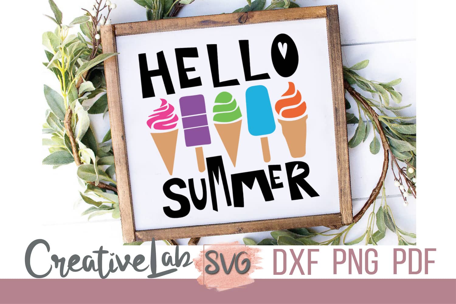 Hello Summer SVG Free, Free Summer SVG, PNG, DXF files - CreativeLabSVG